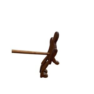 Hand Carved Wooden Limberjack Jig Doll Folk Art Dancing Puppet Vintage